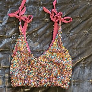 Intimately Free People Big Night Sequin Top